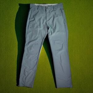 Adidas Men's 32x32 Gray Golf Ultimate 365 3-Stripe Performance Pants BC2515